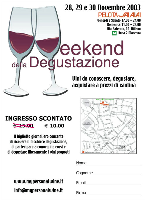 Week end della degustazione: ingresso scontato