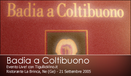Badia a Coltibuono, Evento Live! con TigullioVino.it