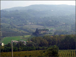 La campagna toscana vicino a Firenze