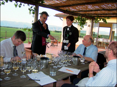 Giuria alla tenuta La Braccesca di Antinori