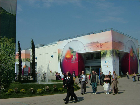 Padiglione vini siciliani a Vinitaly